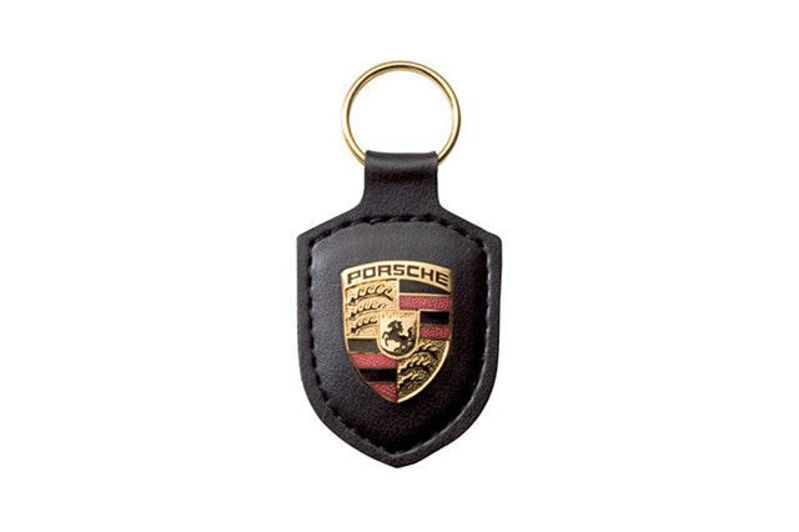 Porsche Logolu Anahtarlık - Siyah resmi
