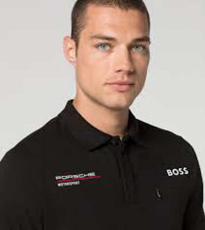 Siyah Boss Erkek Tshirt resmi
