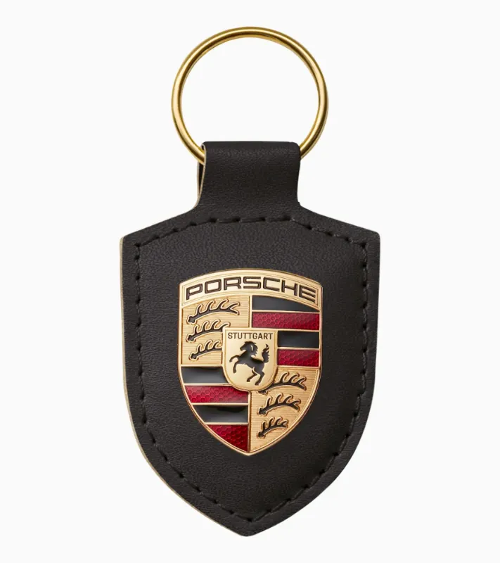 Porsche Logolu Anahtarlık - Siyah-0