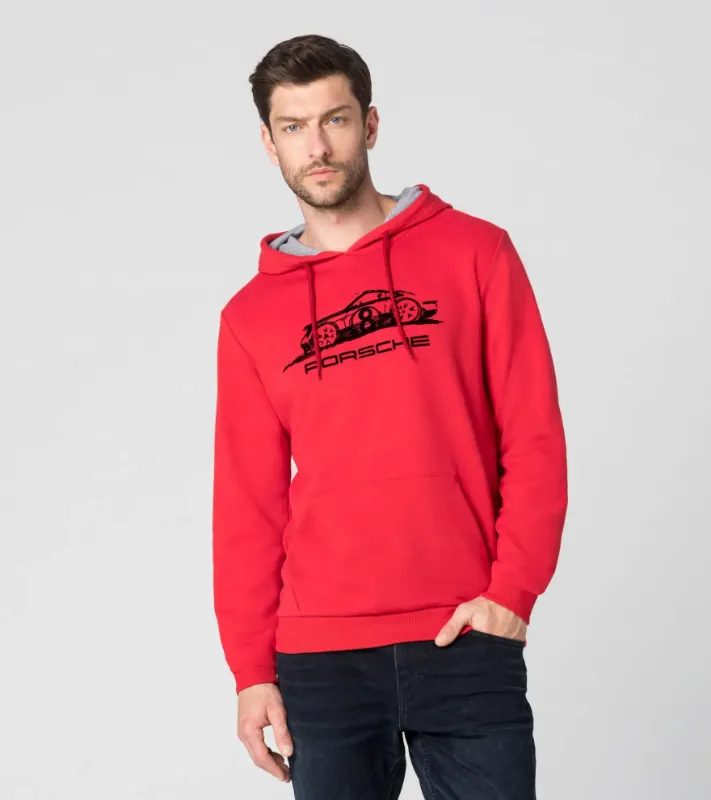 Erkek Kırmızı Hoodie-4